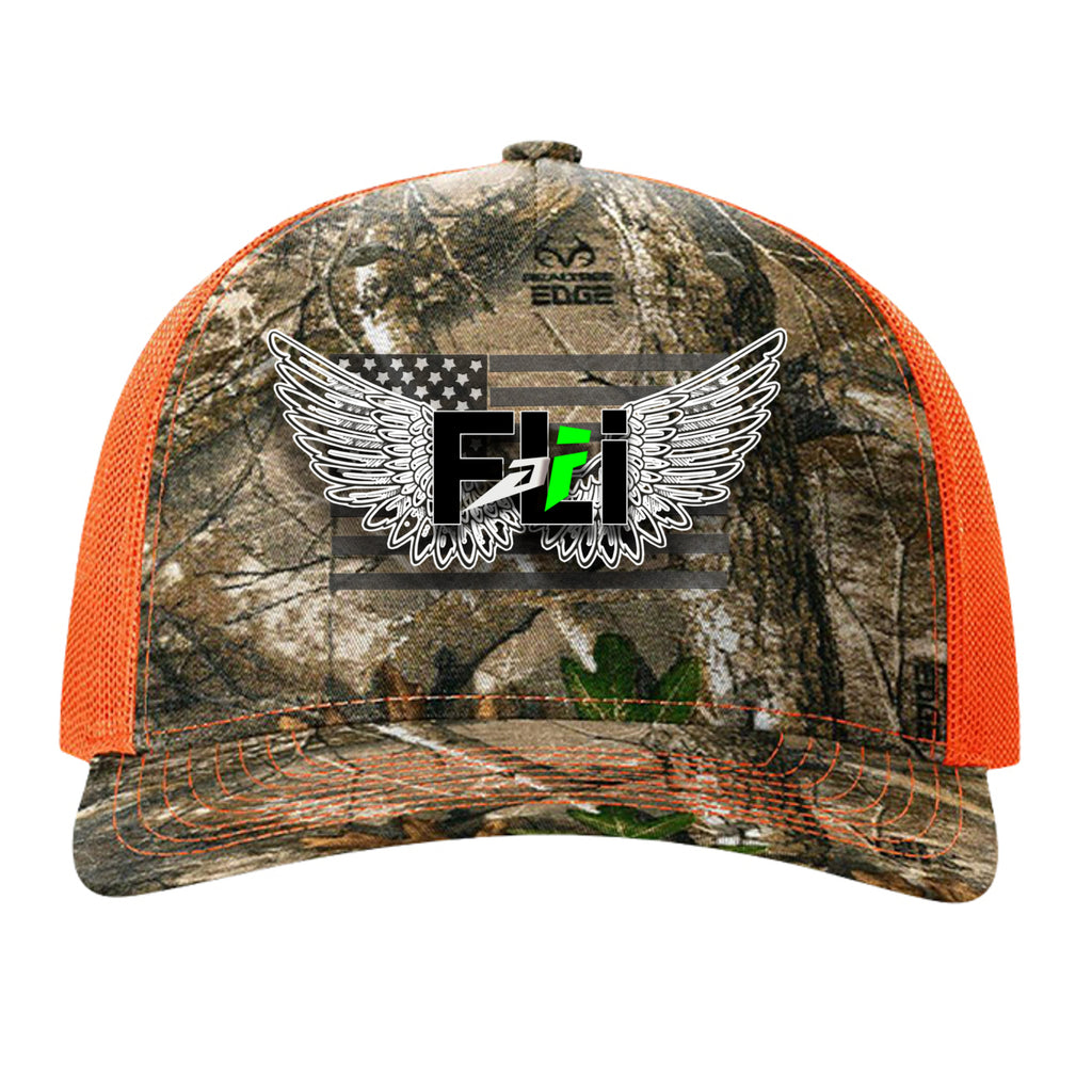 Realtree Edge/ Neon Orange - 112PFP - FRONT
