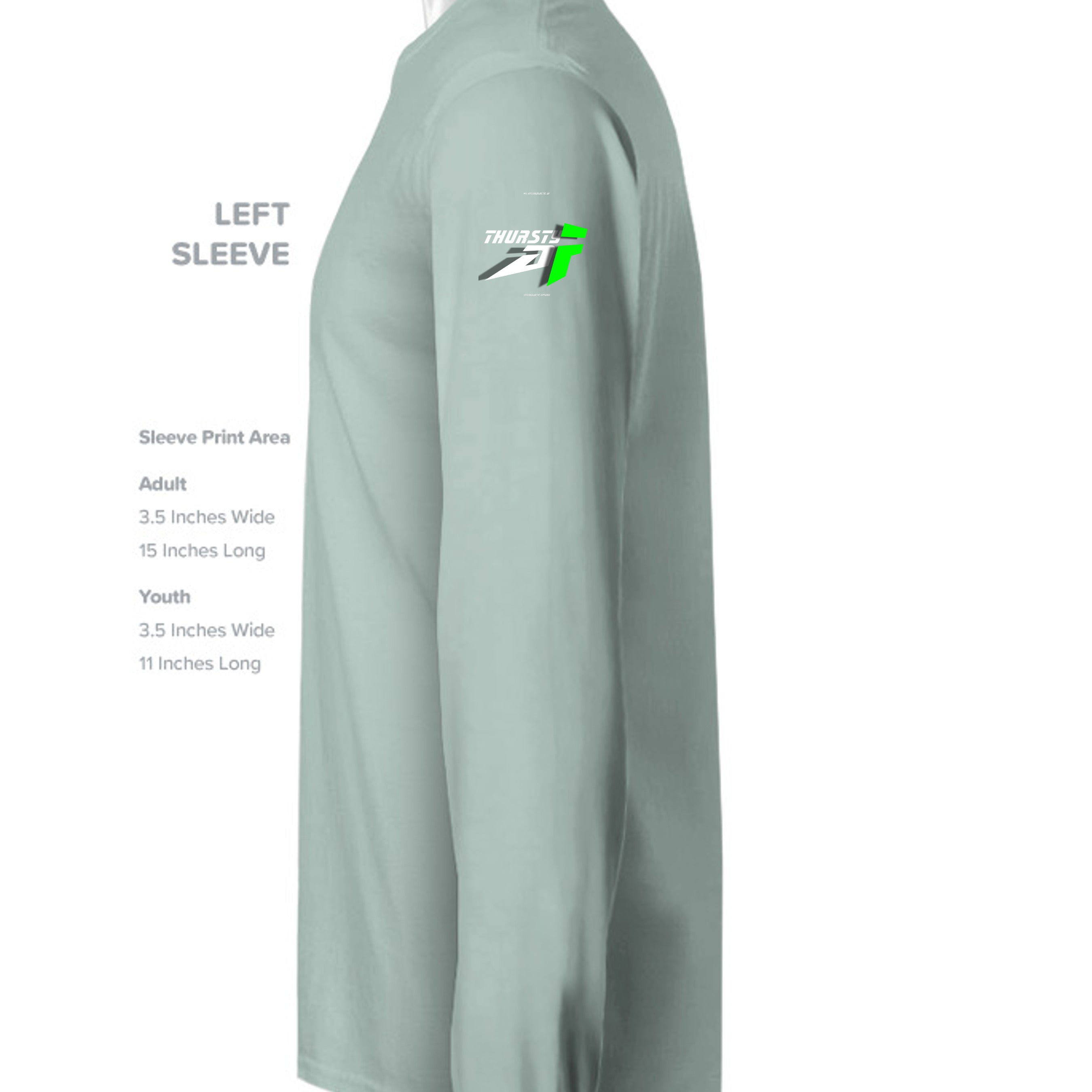 DUSTY BLUE - B7503 - SLEEVE_LEFT